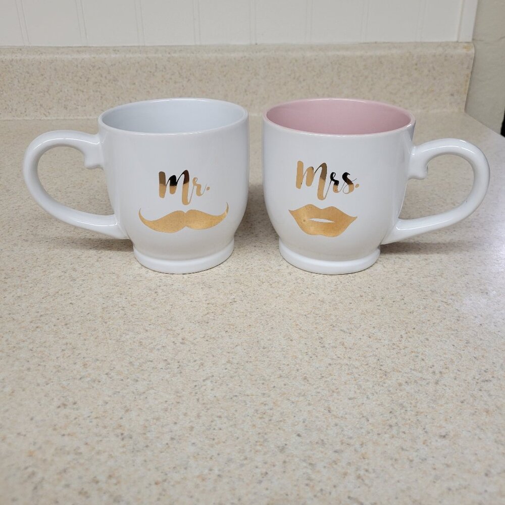 Mr. and Mrs. Coffee Mugs Great for Newlyweds!